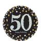 Sparkling Celebration 50th Birthday Tableware Kit for 8 Guests